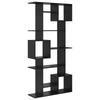 Bookshelf Black Oak Effect 92 x 29 x 188 cm Engineered Wood