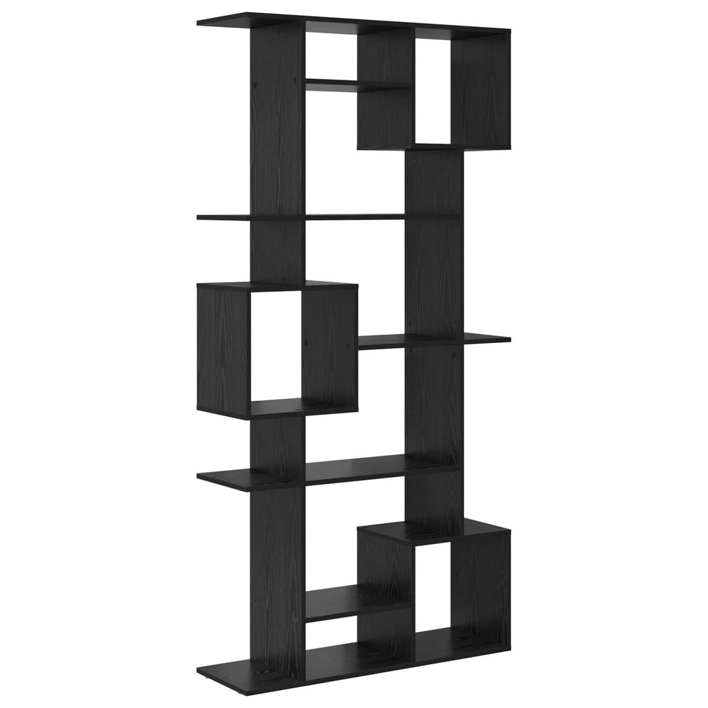Bookshelf Black Oak Effect 92 x 29 x 188 cm Engineered Wood