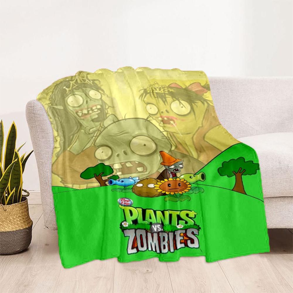 Plants vs. Zombies blankets Suitable for sofas, travel, living rooms also a good gift for friends and family Suitable for all seasons.