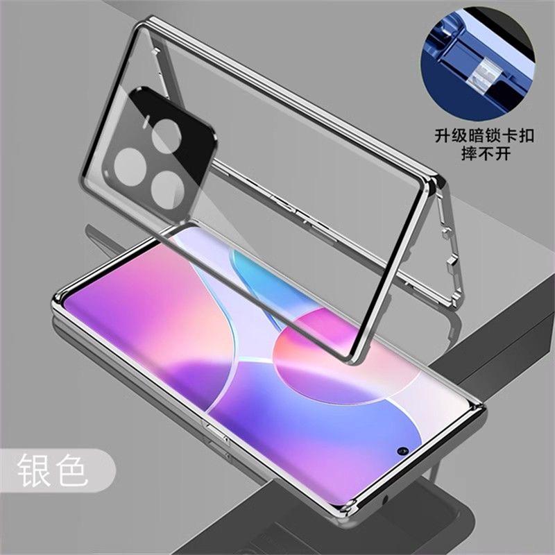 Coque Intégrale 360 Pour Realme GT7 Pro GT 7 Pro 5G Adsorption Magnétique Double Face Verre Trempé Métallique Housse de Protection