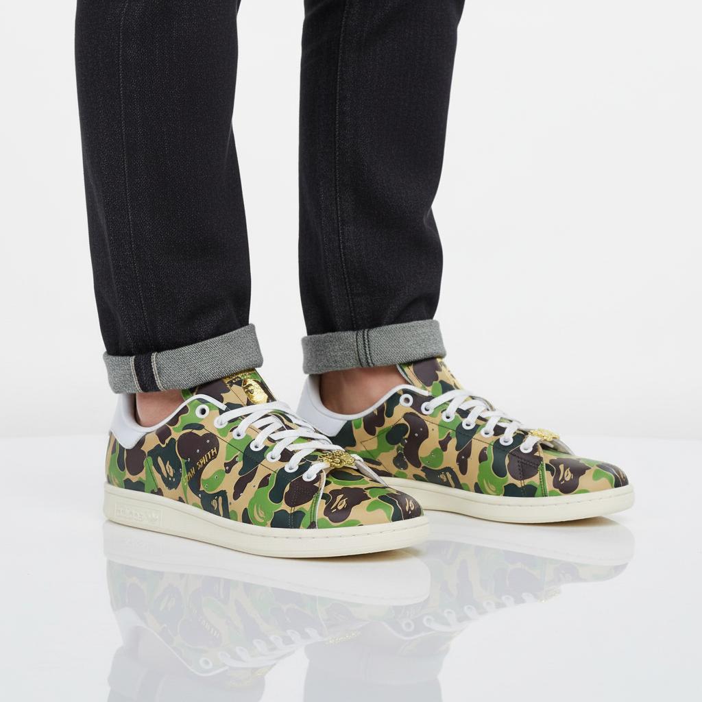adidas X BAPE - Stan Smith ABC Camo - Men's Shoes Sneakers Camouflage IG8949 ORIGINAL