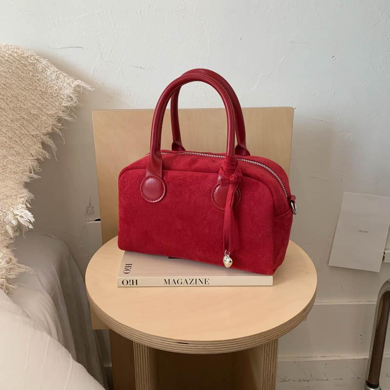 

Премиальная сумка-тоут женская осенне-зимняя новая модная текстурная на плечо, сумка-мессенджер, дорожная сумка-подушка красный