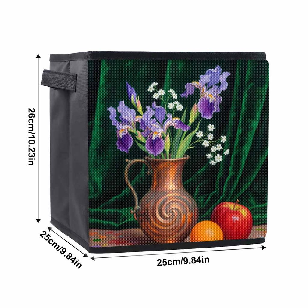 Beautiful Lavender 5D Diamond Painting Storage Basket Full Round Drill Mosaic Diamond Embroidery Cross Stitch Kits Home Decor Home Decor