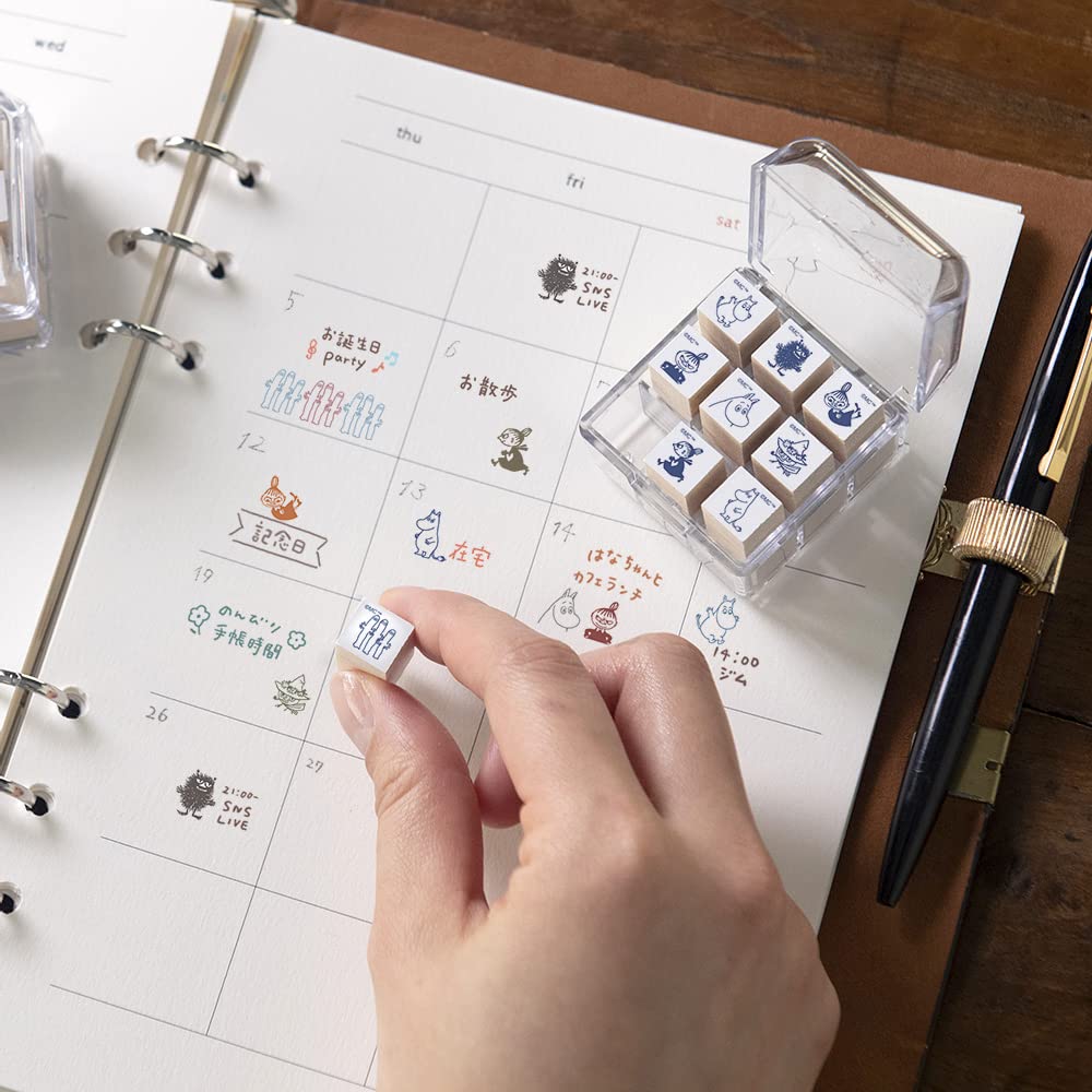 BEVERLY Moomin Stamp for Planner TSW-142 - Ideal Companion for Journals