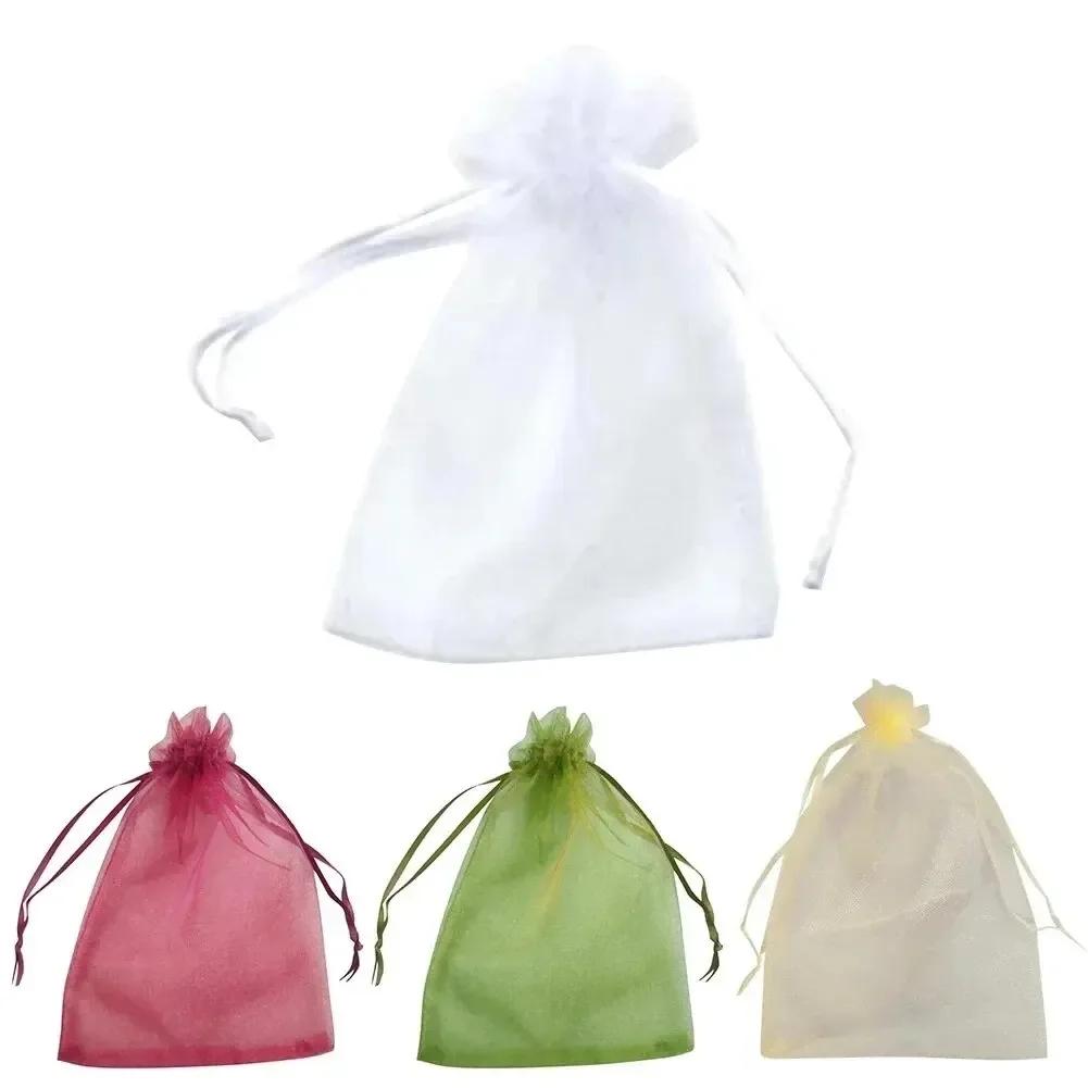 50pcs Fruit Protection Bags Anti-Bird Garden Netting Bags Strawberry Grapes Mesh Bag Plante Vegetable Netting Cover Garden Tool