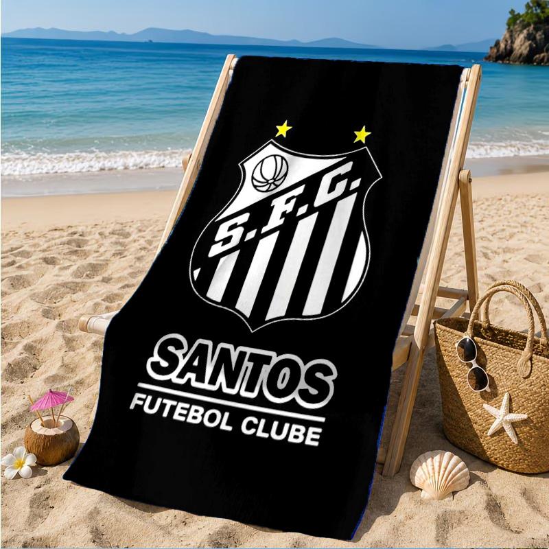 Powerful Football Crest Design Printed Microfiber Beach Towel, Soft And Absorbent, Quick-Dry, Ideal for Summer Travel, Beach Essential, Swimming Pool