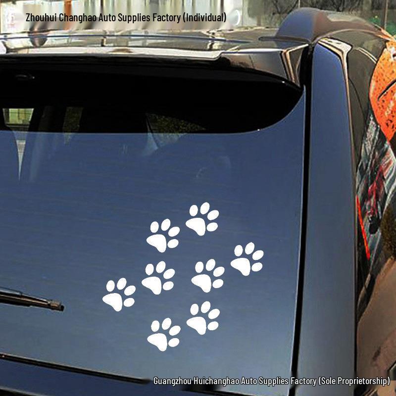 Adesivi per Auto con Impronte di Zampe di Animali: Adesivi Zampa di Gatto e Cane per Personalità & Copri Graffi