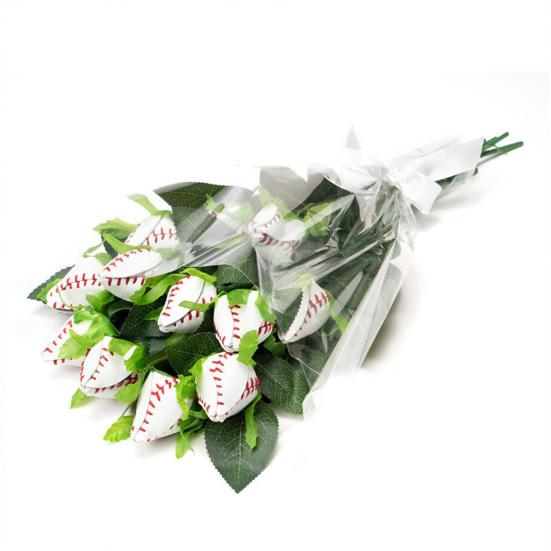 

Спортивный мяч, роза, искусственная кожа, бейсбольный цветок, софтбол, баскетбол, волейбол, футбол, искусственный цветок, подарок для любителей спорта с мячом 1pc