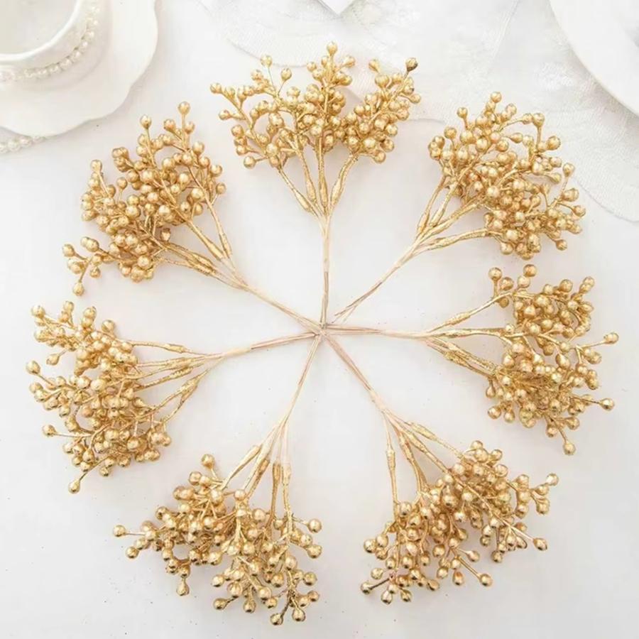 1/5pcs Artificial Flowers Plants Home Room Christmas Tree Wedding Decorat Bridal Accessory Clearance Artistic Table Arrangements