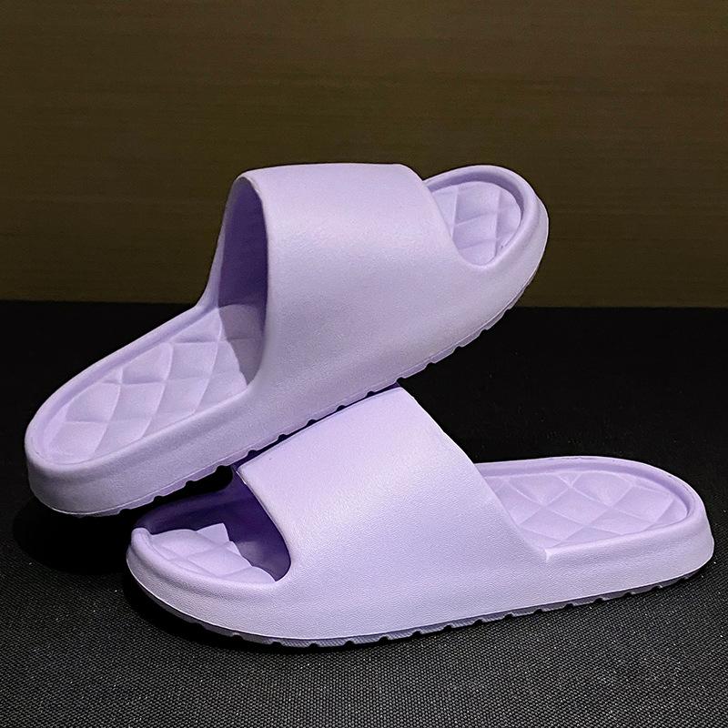 Slippers women wear outside summer home thick-soled hotel indoor bathroom non-slip bath sandals men