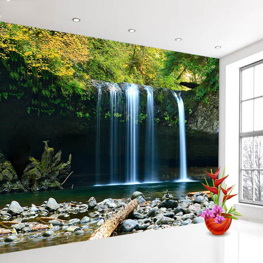 Modern Waterfall Photo Wallpapers for Living Room Bedroom Mural Wall Papers Home Decor