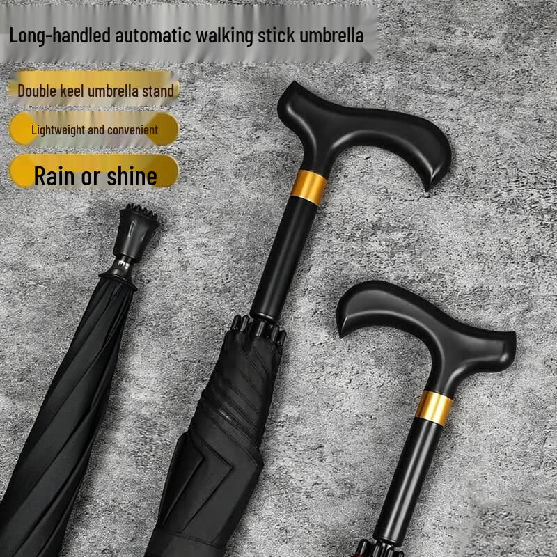 UV Protect Long Handle Walking Stick Umbrella