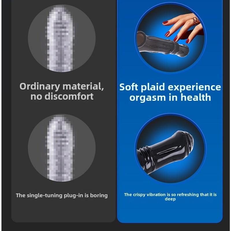 Wolf Tooth Condom Male Thickening and Lengthening Crystal Vibrating Penis Condom Erotic Adult Sex Toys