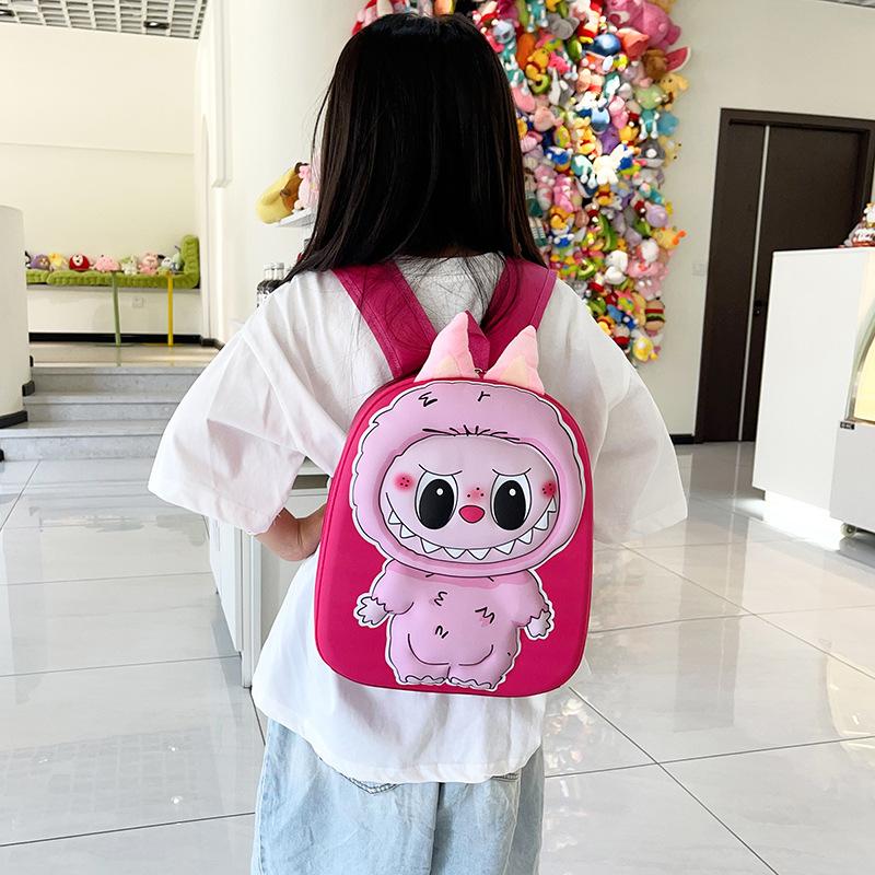 School Bag Love New Cartoon Labu Cloth 11 Inch Hard Shell 3D Small Backpack To Go To School and Go Backpack