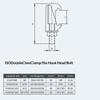 M8 M10 M12 ISO Vacuum Flange Clamp Stainless Steel Double Claw Fastener for Laboratory Instruments