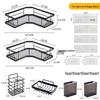 Wrought Iron Wall-Mounted Bathroom Shelf & Storage Rack