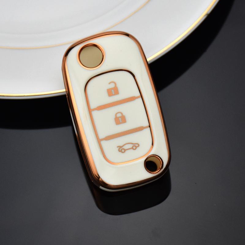 3 Buttons Tpu Key Case Cover For Renault Fluence Clio Megane For Mercedes For Lada Vesta Granta Xray Kalina Priora Sedan Sport