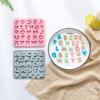 Silikonform in Buchstabenform Fondant Schokoladenform DIY Kuchen Dessertform Zuhause Küche Backen DIY Zubehör