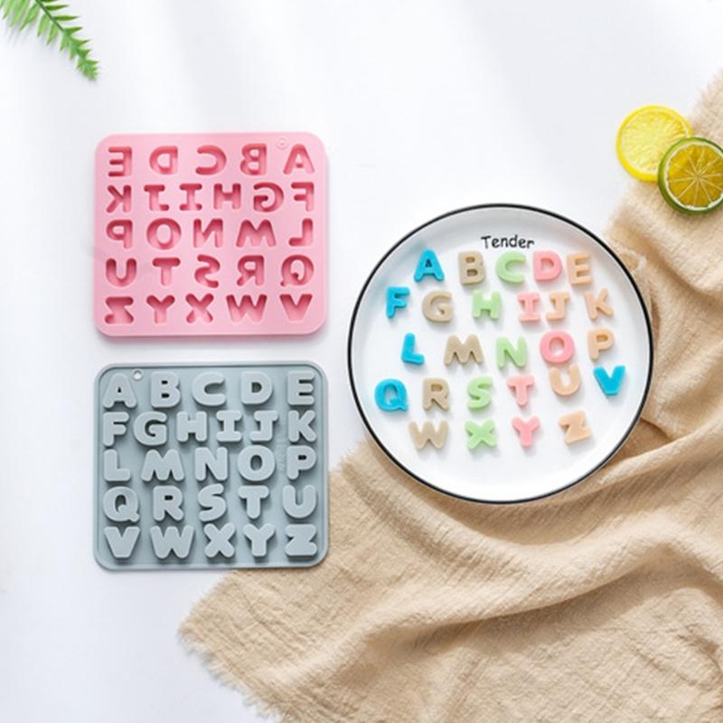 Silikonform in Buchstabenform Fondant Schokoladenform DIY Kuchen Dessertform Zuhause Küche Backen DIY Zubehör