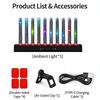 Sound Activated RGB Ambient Light Dynamic Gradient LED Strip for Car Interior Home Party Room Decor