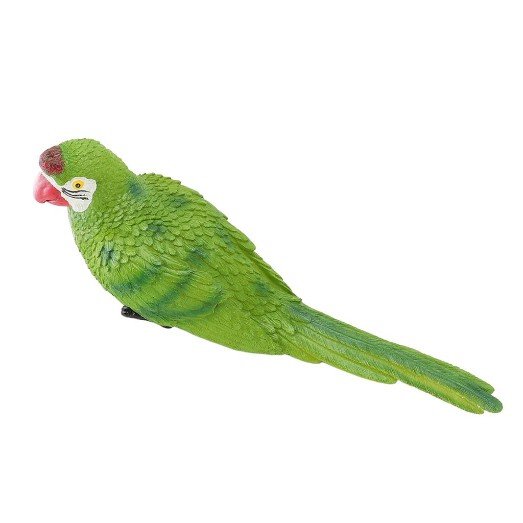 Parrot Figurine Simulation Vivid Innovative Wall Mounted Hand Painted Resin Parrot Model Toy for