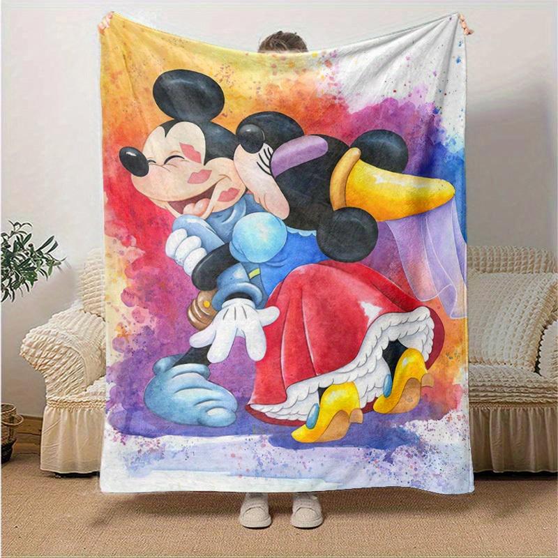 1pc, Mickey Mouse Home Decor Blanket, Bedroom, Living Room, or Travel, Flannel Throw Blanket