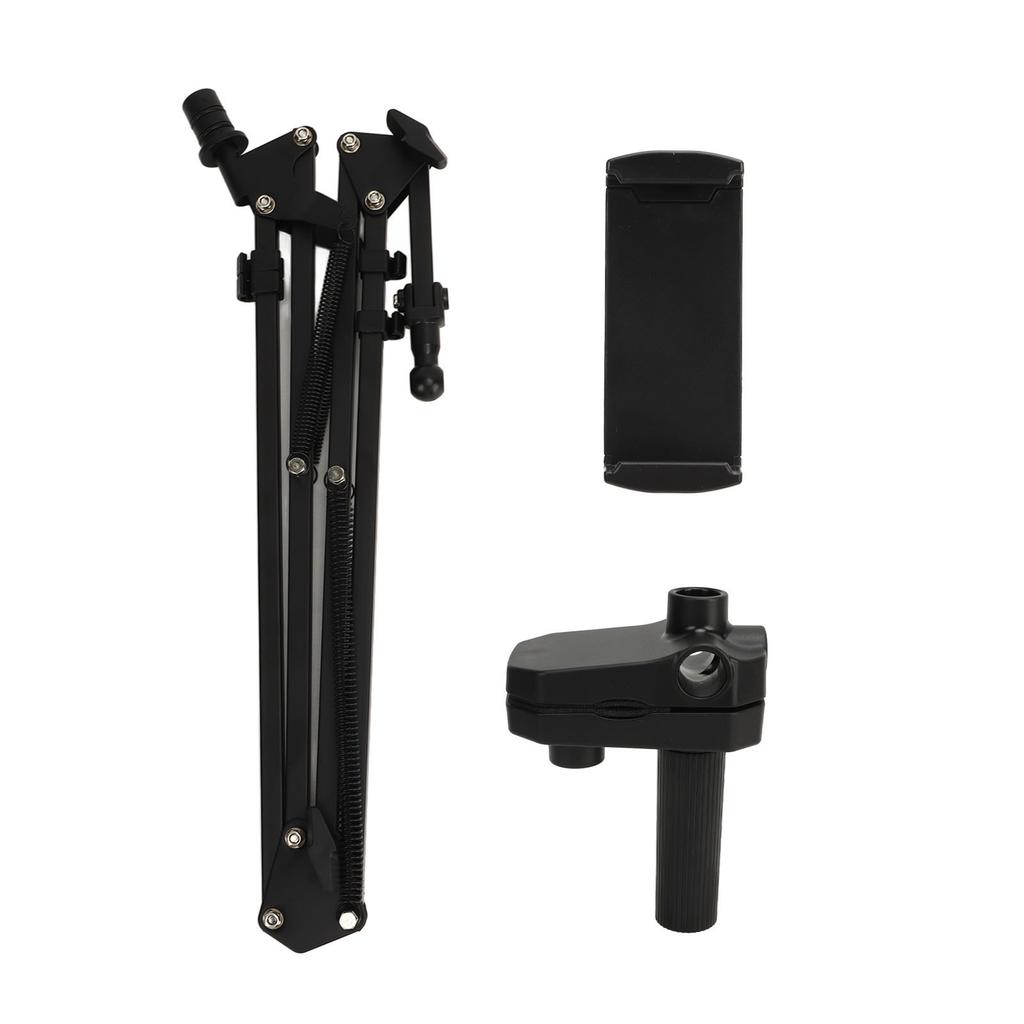 Heavy Duty Phone Tablet Metal Holder Adjustable Alloy Steel Phone Holder Cantilever Bracket with Clamp