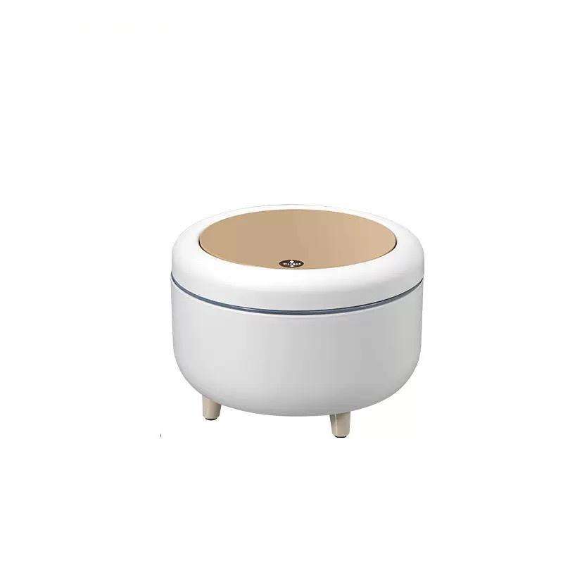 

Бытовое мусорное ведро высокого класса, на высоких ножках с крышкой для гостиной, мусорное ведро с нажимным механизмом, настольный контейнер для хранения для спальни