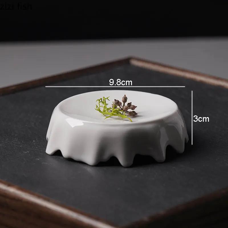 Restaurant Creative Irregular Heat Preservation Plate French Molecular Cooking Plate Dessert Dish Western Restaurant Butter Dish