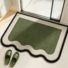 Covoraș de baie, Covoraș de baie super absorbant, Covor de baie retro cu spate antiderapant, Covoraș de podea din pământ de diatomee pentru intrarea în casă, Ușa de duș