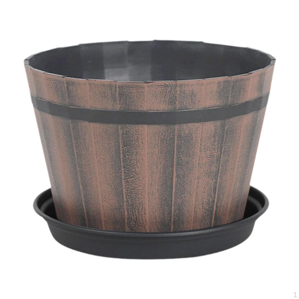 Sudový květináč, Multifunkční rustikální květináč pro stolní rostlinnou zahradu