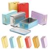 Tinplate Box Metal Storage Tins Tea Container Rectangular W/ Lids Cookie Candy Pill Cases Money Contain Mini Tin Storage Box