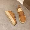 Retro platform loafers are comfortable and foreign style increases, Birkenstock casual shoes spring and summer