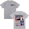 Rapper Maka Aura 2026 Tour Merch T Shirts Men Women Fashion Vintage Street Tshirt Casual Short Sleeve T Shirt Streetwear