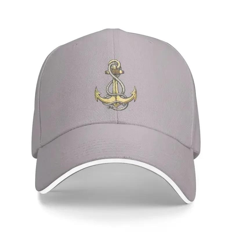 Classic Unisex Nautical Captain Anchor Baseball Cap Adult Sailor Adventure Adjustable Dad Hat Women Men Outdoor