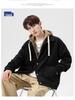 Japanese Trendy Corduroy Hooded Jacket with Fleece Lining: Autumn/Winter Hong Kong Style for Men