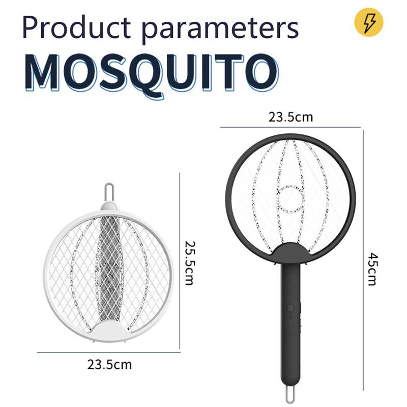 1 Set Mosquito Zapper Foldable Bug Zapper Racket Mosquito Rechargeable For Indoor Outdoor Electric Fly Swatter Racket