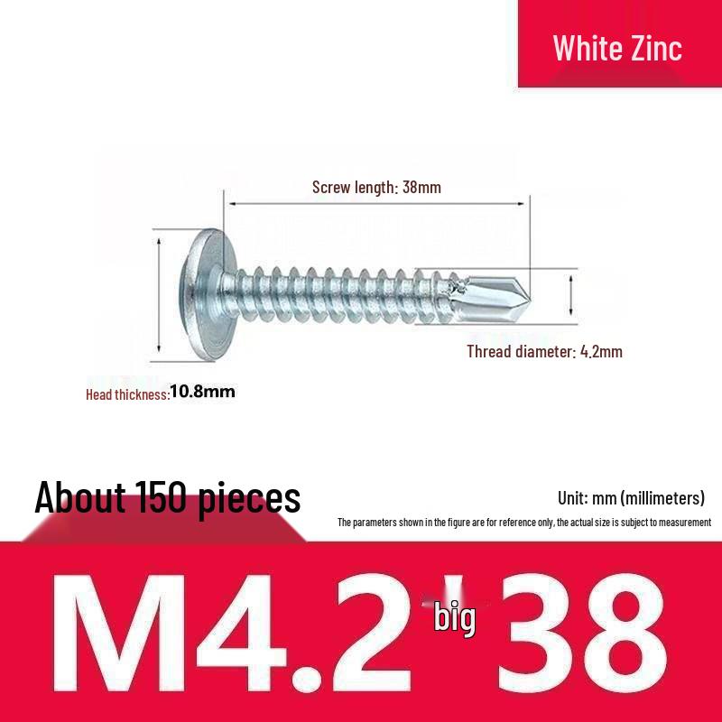 Phillips Head Self-Tapping Drill Tail Metal Screw for Color Steel Tile