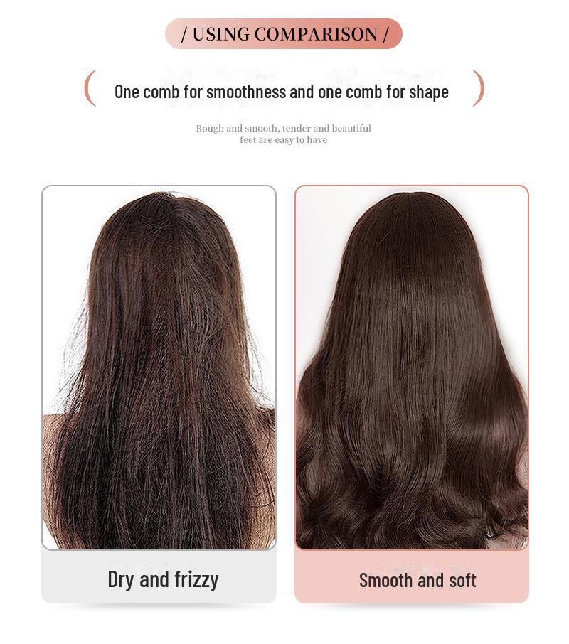 Portable Dual-Use Wireless Hair Straightener Comb with Ionic Technology