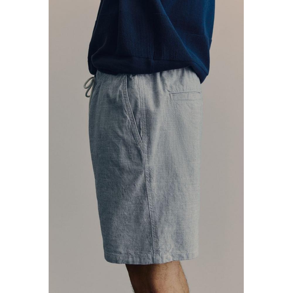 H M Regular Fit Cotton sHorts ligHt Blue