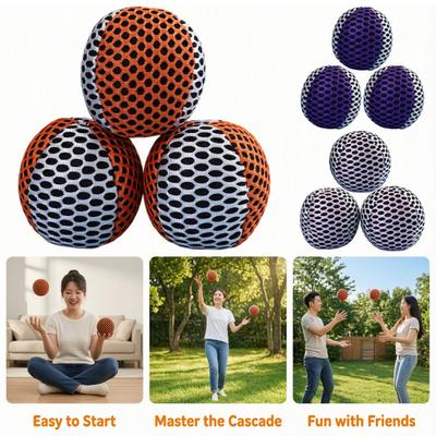 3Pcs Set Filled Toss Soft Fabric Football Bags Balls Juggling Balls