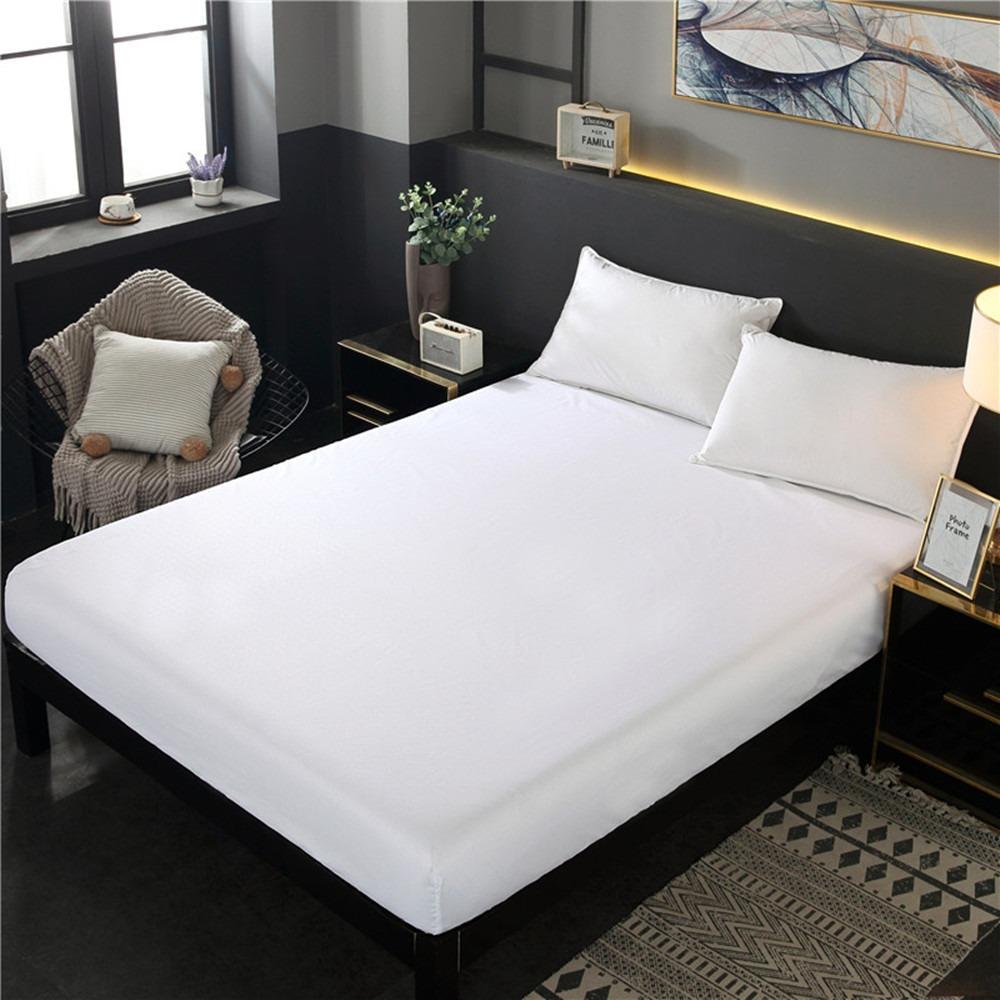 Summer Washed Cotton Fitted Sheet Set, All-around Wrap Mattress Cover, Baby Friendly Single Bed Sheet Mattress Protector