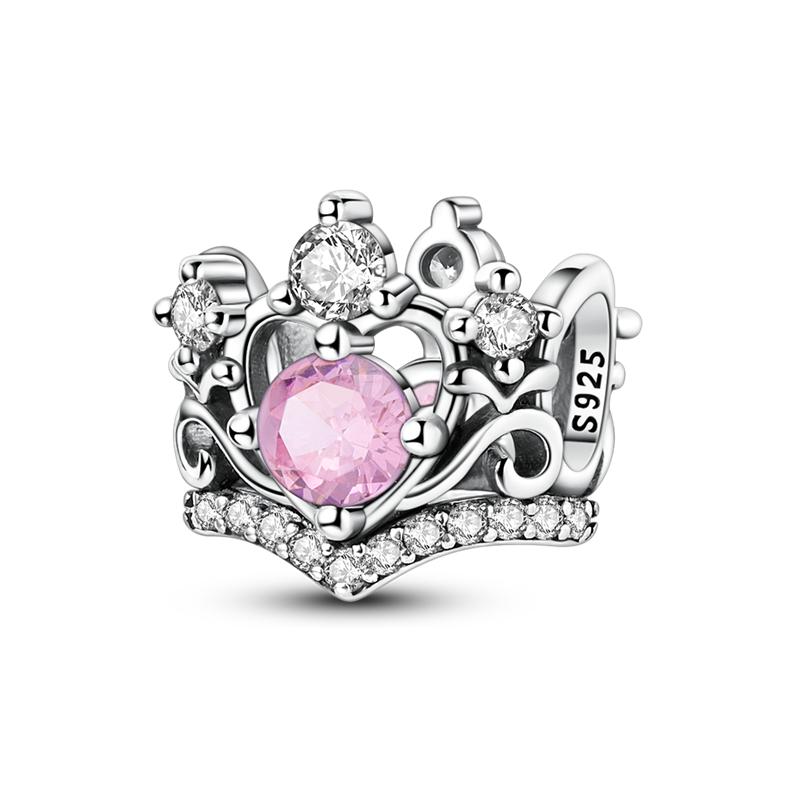 Authentic copper Charm Bead Charms Classic Crown Charm Pendant Ideal For Women Compatible With Do It Yourself Bracelets Necklaces Birthday Jewellery G