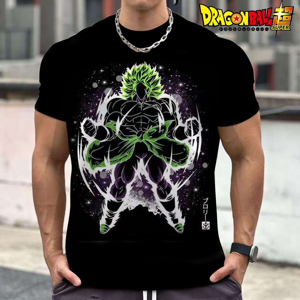 Summer Dragon Ball Cartoon Cartoon 3d Printed T-Shirt Top Broli Begita Wu Empty Short Sleeves For Men And Children Short Sleeves