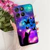 For Motorola Moto G67 MotoG77 Case New Luxury Painted Cover Black Silicone Soft Phone Case For Moto G77 G 67 Back Cover Bumper