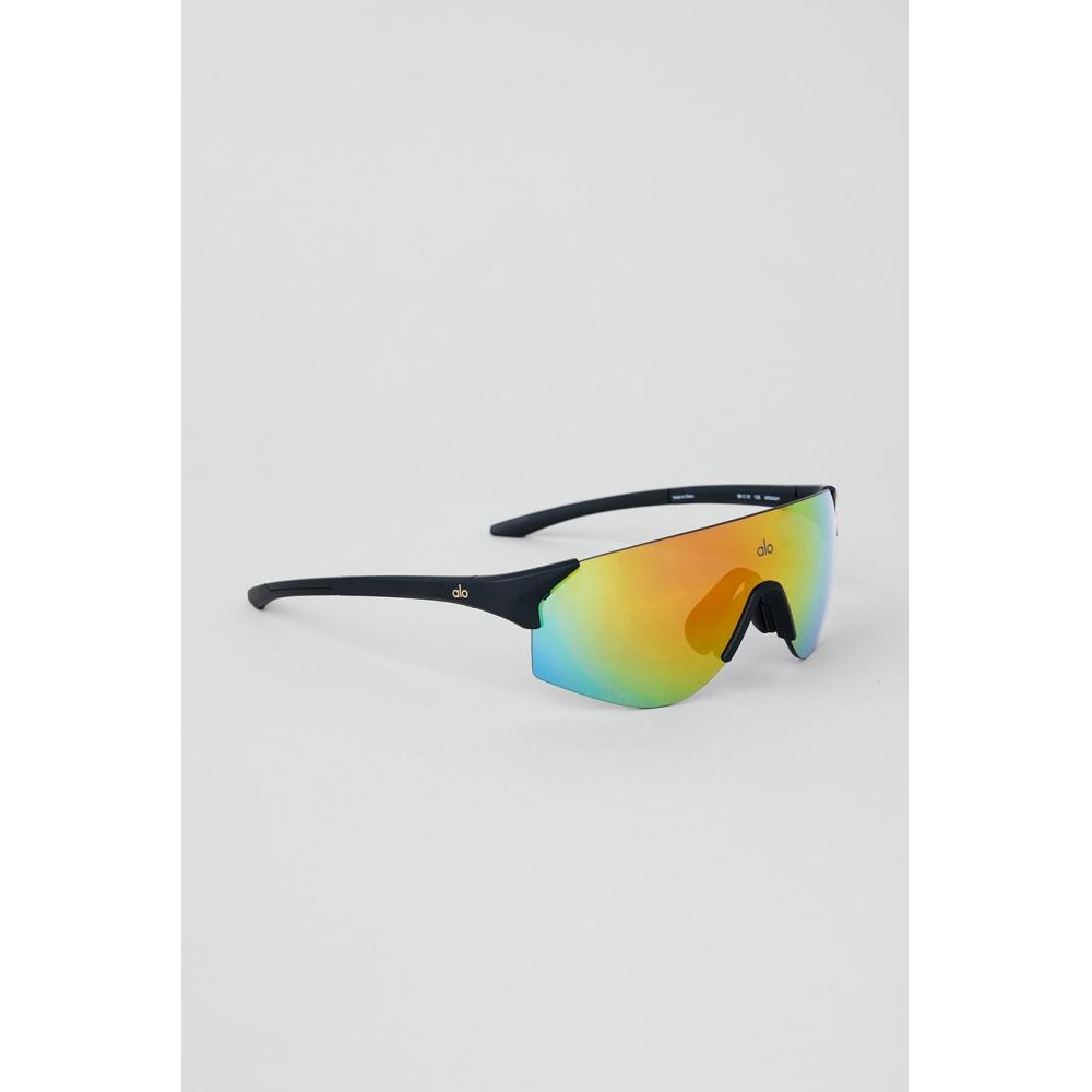 Buy Alo Yoga Speed Sunglasses Orange Mirror Black at affordable