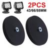 2 PEÇAS 43/66/88mm M6/M8 Rosca Convexa Base Magnética Suporte Suporte Grampo Barra de Luz de Trabalho LED Suporte para SUV Offroad