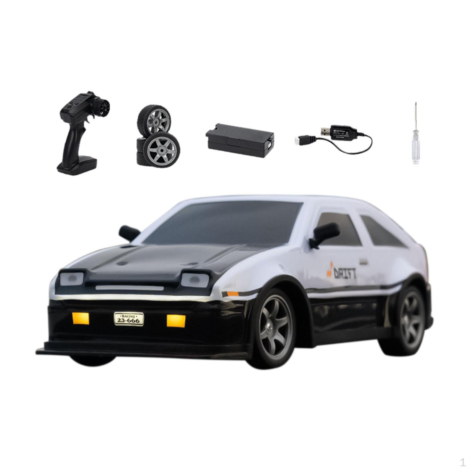 

1/16 RC Drift Car RTR High Speed Cars Classic Vehicle Model Remote Control for Holiday white