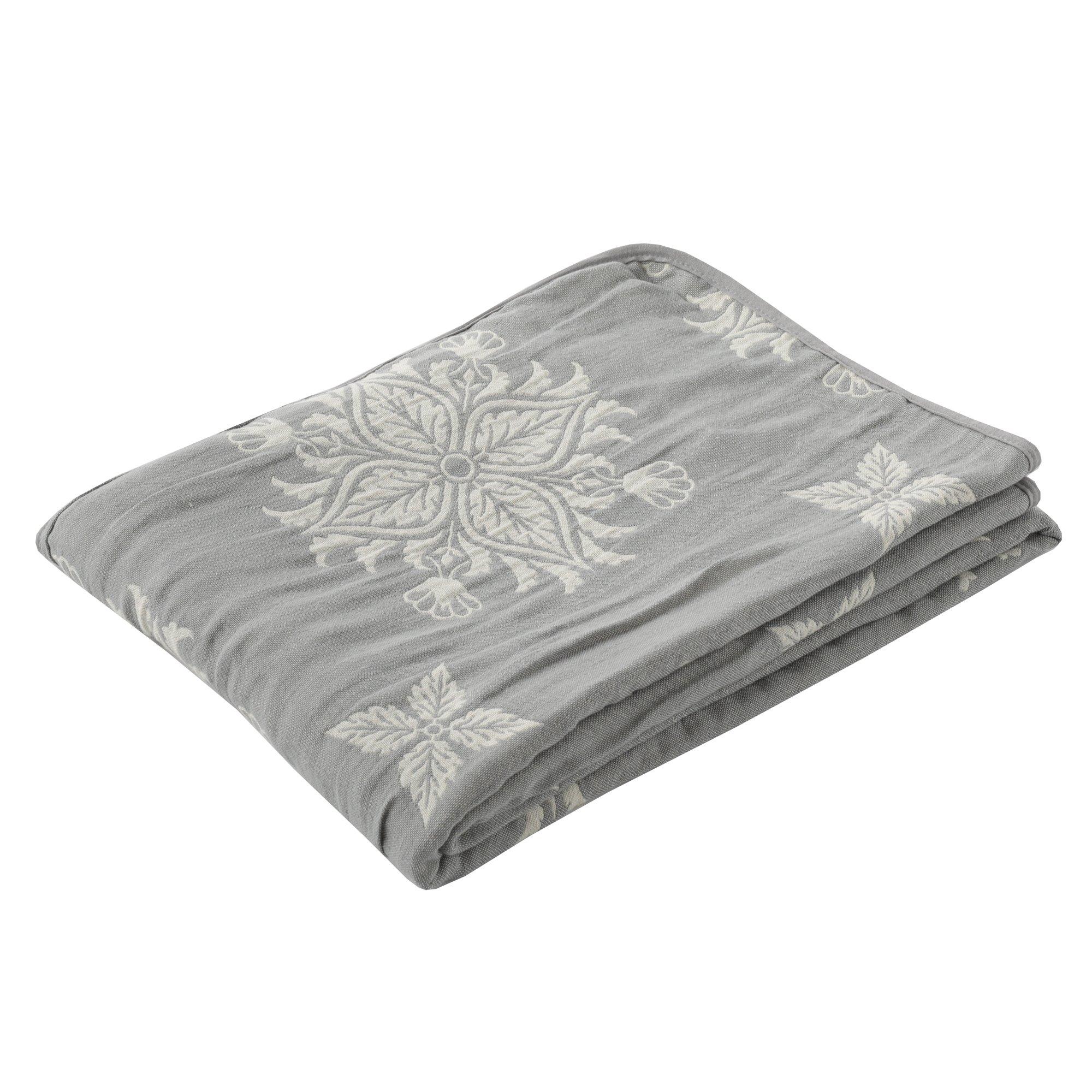

Nishikawa Gauze Sanderson Pure Morris Net Ceiling FQ08101026GR Blanket, Single, Pattern, Gray, сірий колір