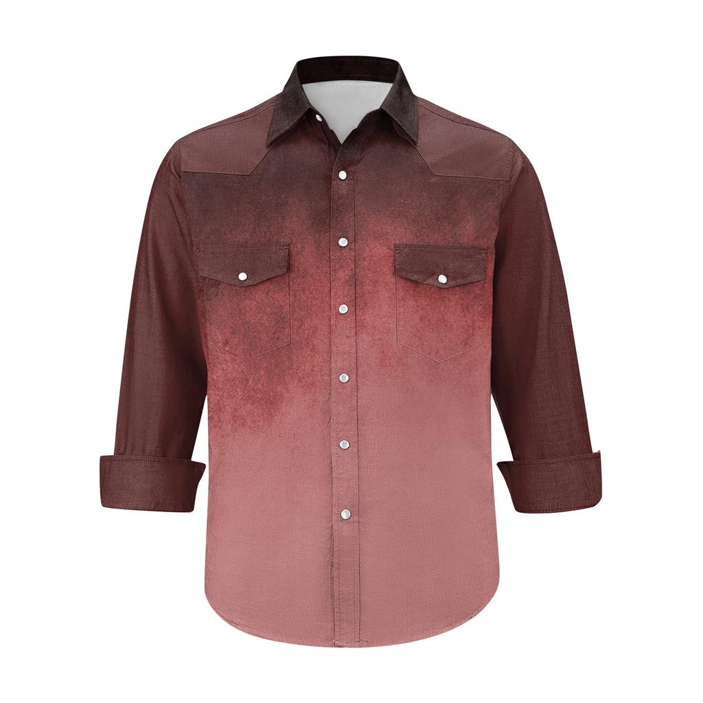 Men'S Fashionable Lapel And Shoulder Length Short Sleeved Casual Top